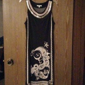 Sexy black beaded Dress